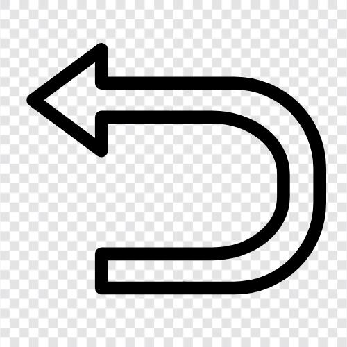 left turn, right turn, Uturn, left hand turn icon svg