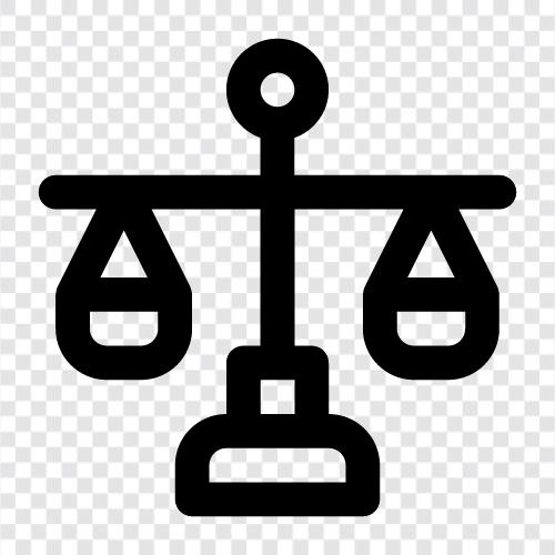 Recht, Gesetze, Gericht, Prozess symbol