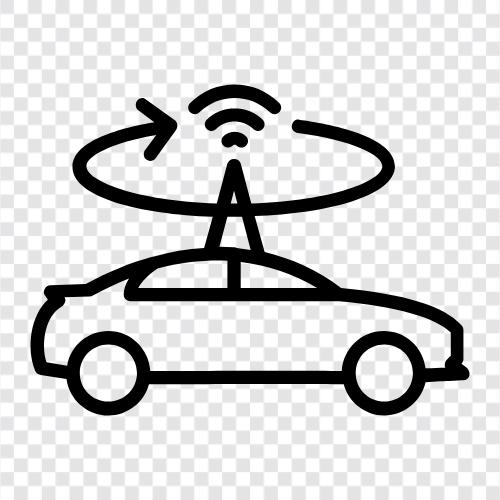 lidar tech, car laser, car scanning, car detection Значок svg