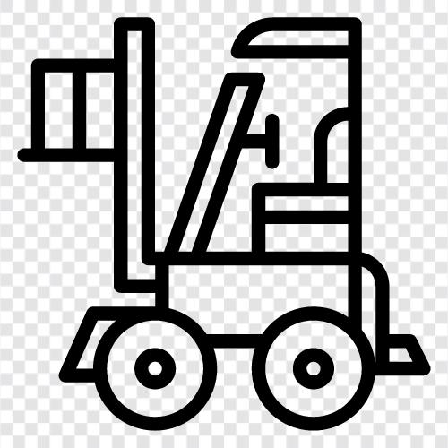 lift truck, industrial truck, heavy equipment, truck icon svg
