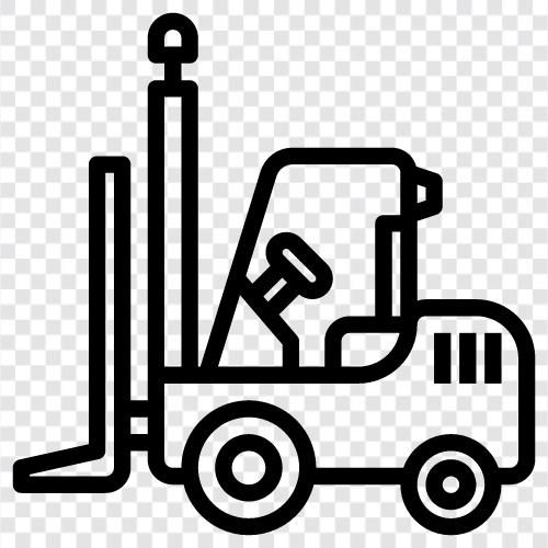 lift truck, industrial, construction, moving icon svg