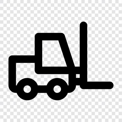 Lift Truck, Hauling, Bewegen, Transport symbol