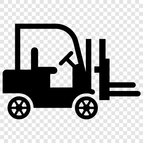lift truck, industrial, warehouse, cargo icon svg