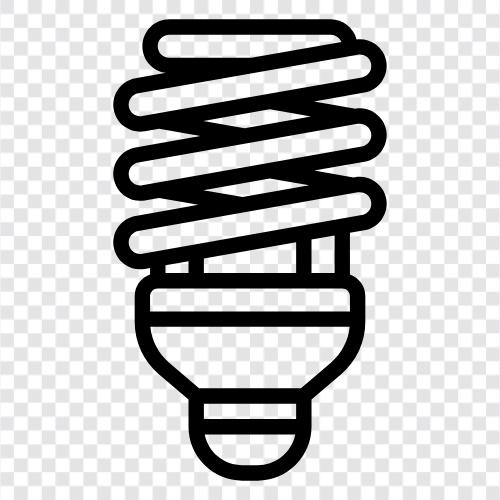 Licht, elektrisch, Halogen, fluoreszierend symbol