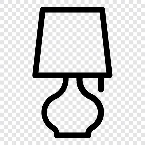 light, bulbs, lampshade, desk lamp icon svg