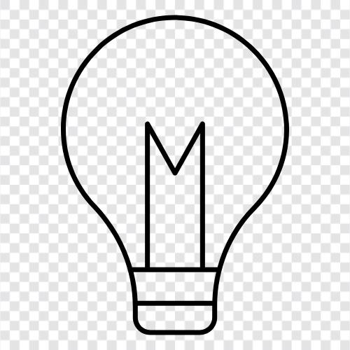 Licht, Lampen, Lichter, Leuchtstoff symbol