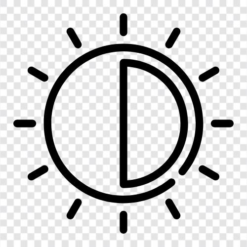 Licht, Helligkeitsanzeige, Lichtsensor, Glühbirne symbol