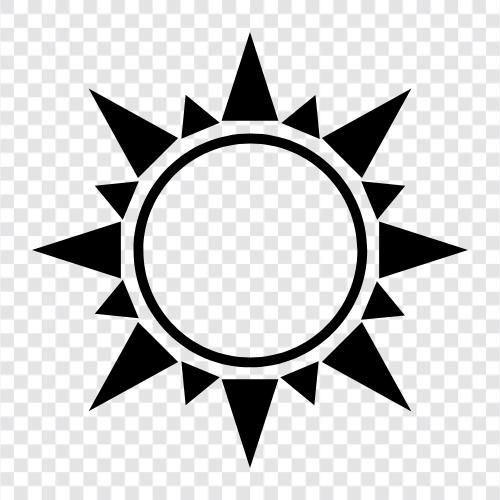 Licht, Planeten, Sterne, Solar symbol