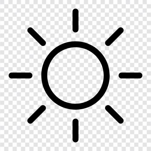 ışık, ampul, güneş, gökyüzü ikon svg