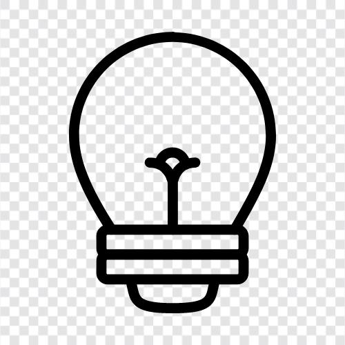 lightbulb, lamp, incandescent, fluorescent icon svg