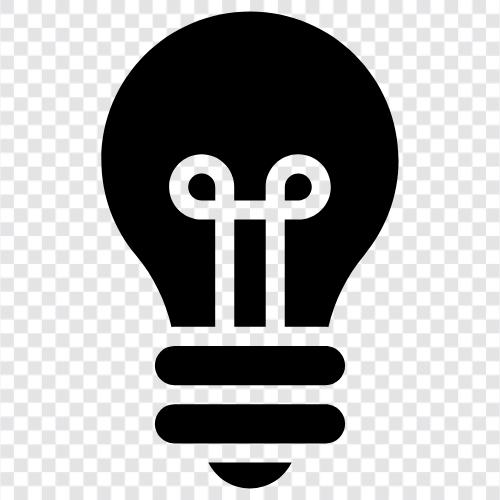 lightbulb, incandescent, fluorescent, electric icon svg