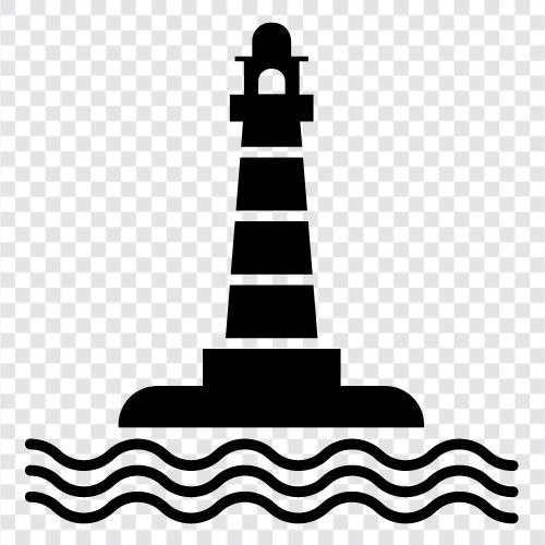 lighthouse, light, light house, lighthouse keeper icon svg