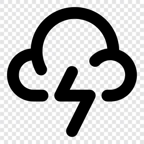 Blitz, Gewitter, Sturm, Tornado symbol