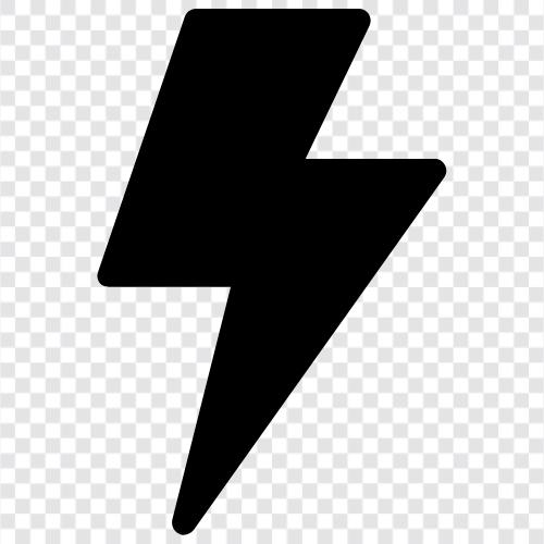 Blitz, Sturm, Strom, Donner symbol