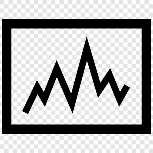 Liniendiagramm, Grafiken, Daten, Diagramme symbol