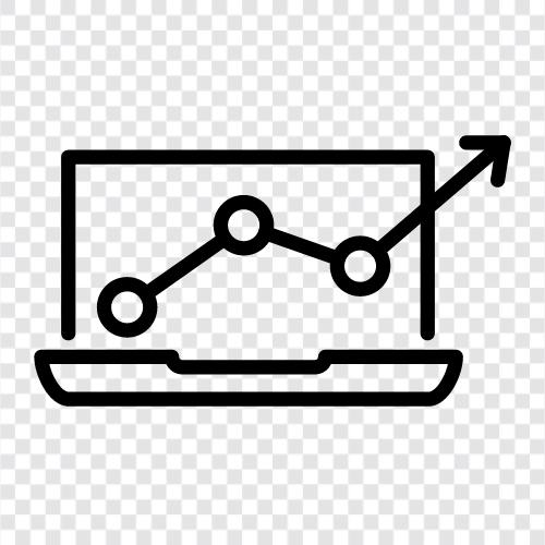 line graph, bar chart, pie chart, Venn diagram icon svg