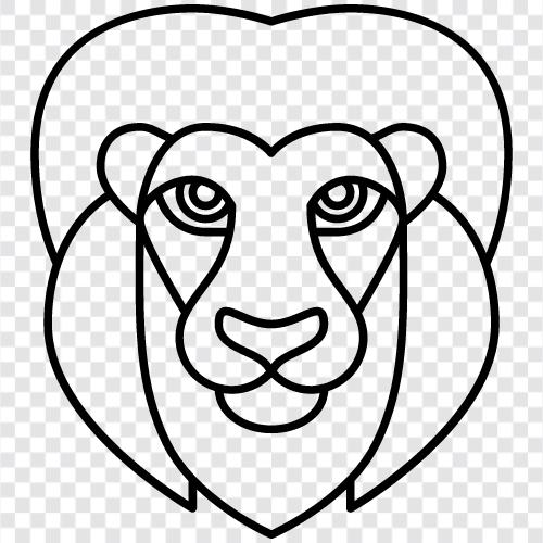 Lioness, Pride, King, Animal icon svg