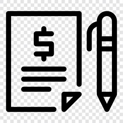 loan contract, loan document, loan agreement template, Loan agreement icon svg