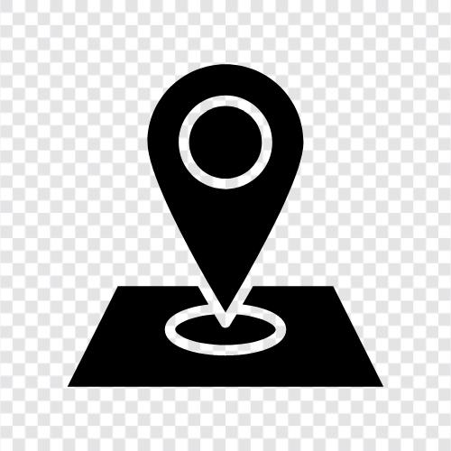 location, navigation, tracking, GPS icon svg