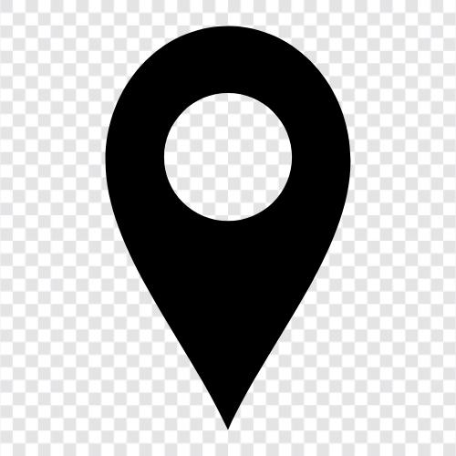 location, location is everything. icon svg