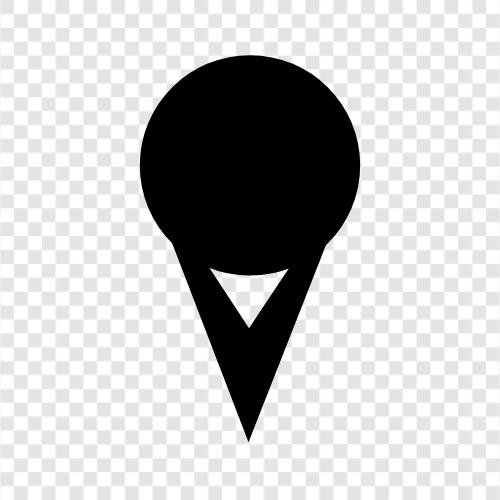 locations, place, space, three icon svg