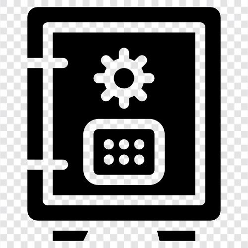 Schließfach, Sicherheitsbox, Sicherheitssafe, Safe symbol