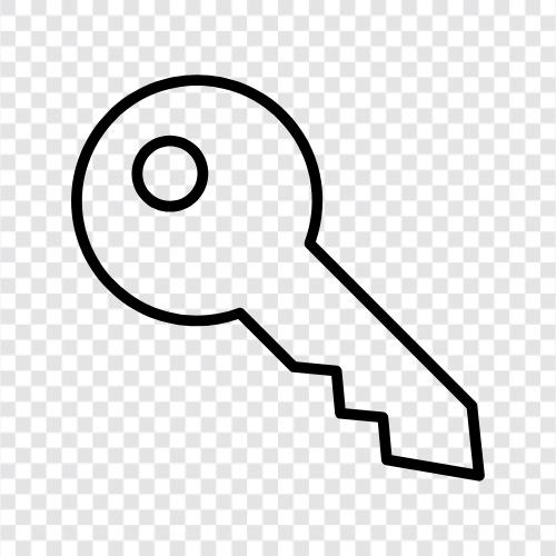 Schloss, Schlüsselloch, Tür, Sicherheitsschlüssel symbol