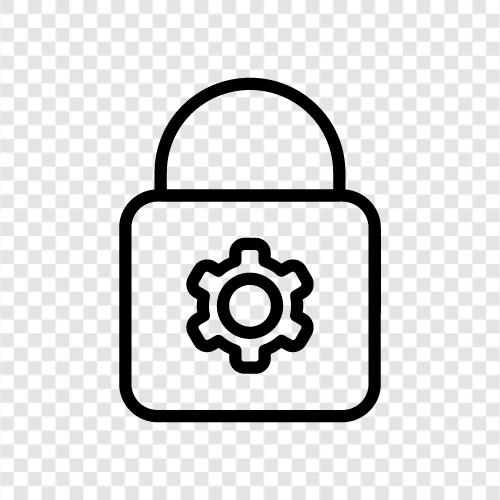 lock settings, lock settings for laptop, lock, lock configuration icon svg