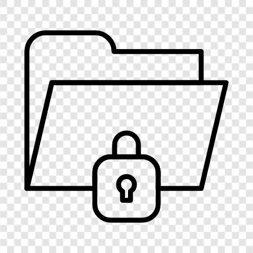 Закрытые файлы, безопасность, шифрование, конфиденциальность Значок svg