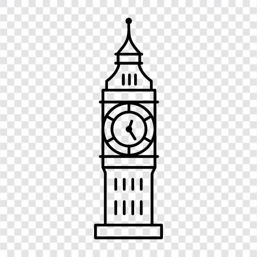 London, British, United Kingdom, clock icon svg