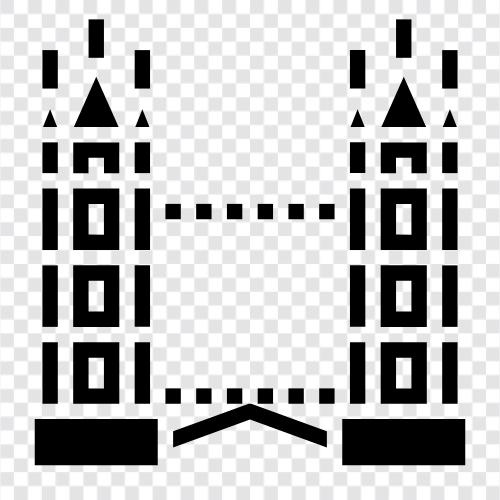 London, bridge, landmark, historic icon svg