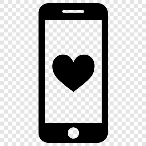 love, relationships, phone, text icon svg