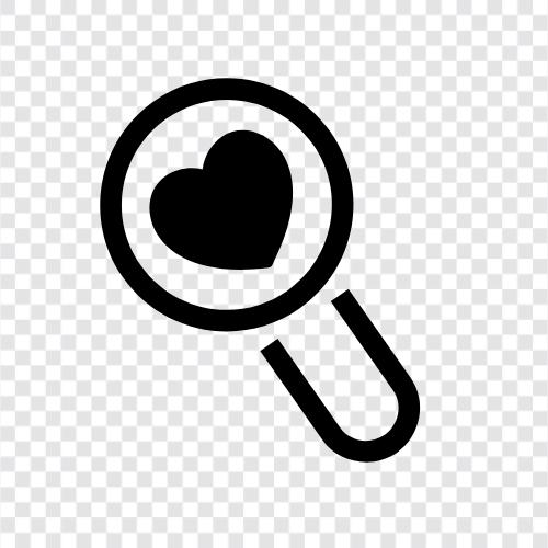 love, relationships, search, dating icon svg