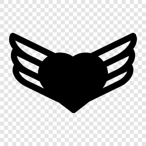 love, love wings tattoo, love tattoos, wings icon svg