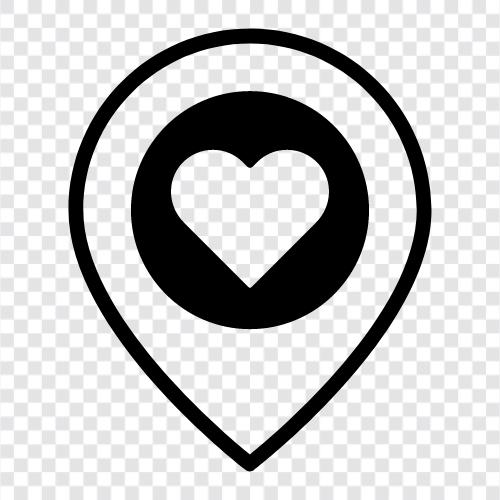 love map app, love map printables, love map template, love map symbol