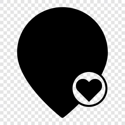 love map print, love map download, love map druckbar, love map symbol
