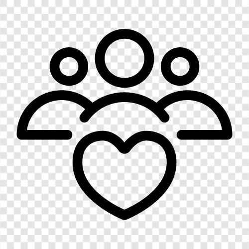 love, relationships, connections, friendship icon svg