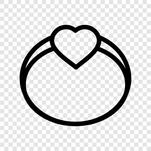 love ring set, love ring with gem, love ring with diamond, love icon svg