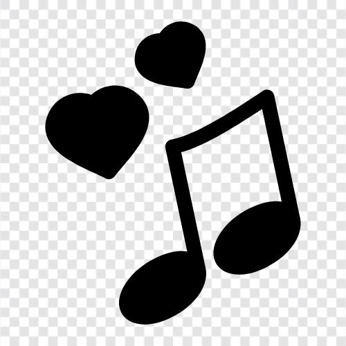 love song lyrics, love song melody, love song chords, love song icon svg