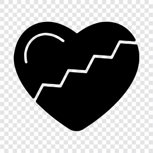 love, romance, heartbreak, emotions icon svg