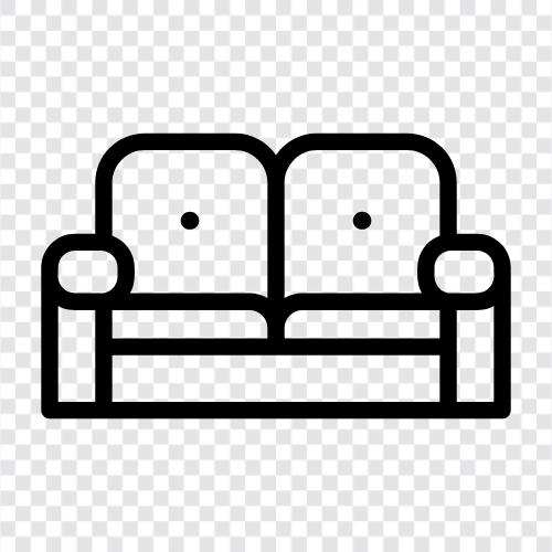 loveseat, love seat, sectional, settee icon svg