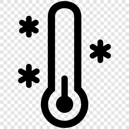 Niederdruck, niedrige Luftfeuchtigkeit, niedrige Temperatur symbol