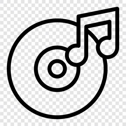 records, 78s, 45s, music icon svg