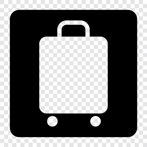 Gepäck, Forderung, Gepäckanspruch, Gepäckanspruchslinie symbol