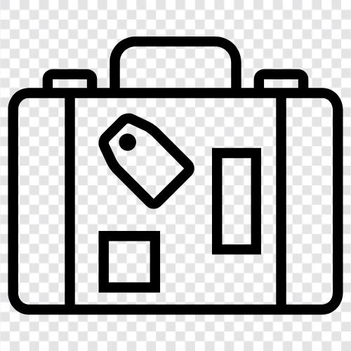 luggage, suitcases, backpacks, duffel bags icon svg