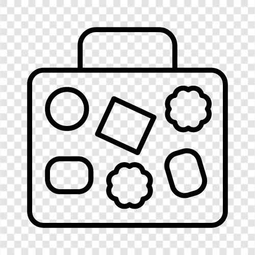 Gepäck, Reise, Rucksack, Koffer symbol