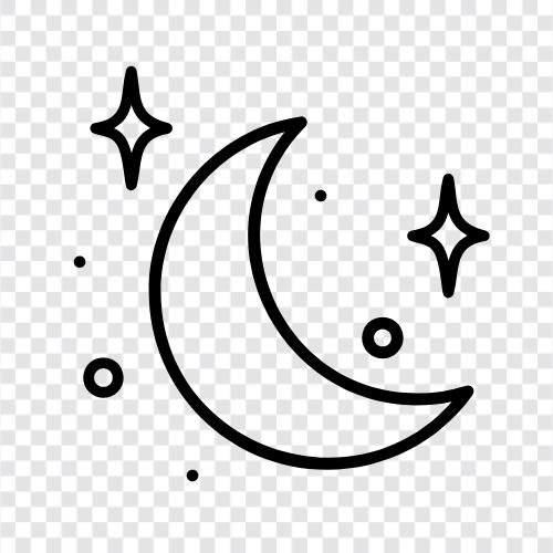 Mond, Raumfahrt, Astronomie, Erforschung symbol