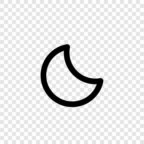 Mond, himmlisch, natürlich, Astronomie symbol