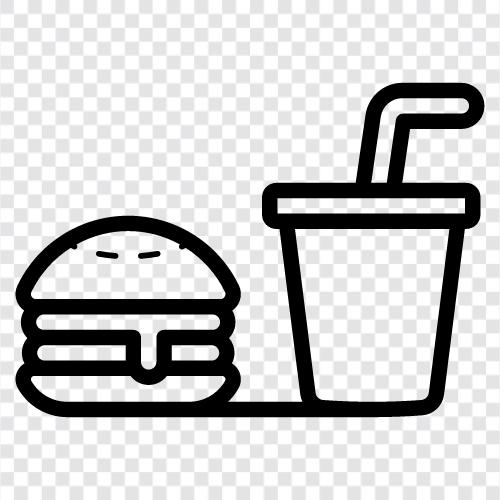 Lunch, Fast Foods, Hamburgers, Calories icon svg