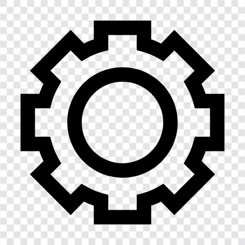 machine, mill, power, gear icon svg